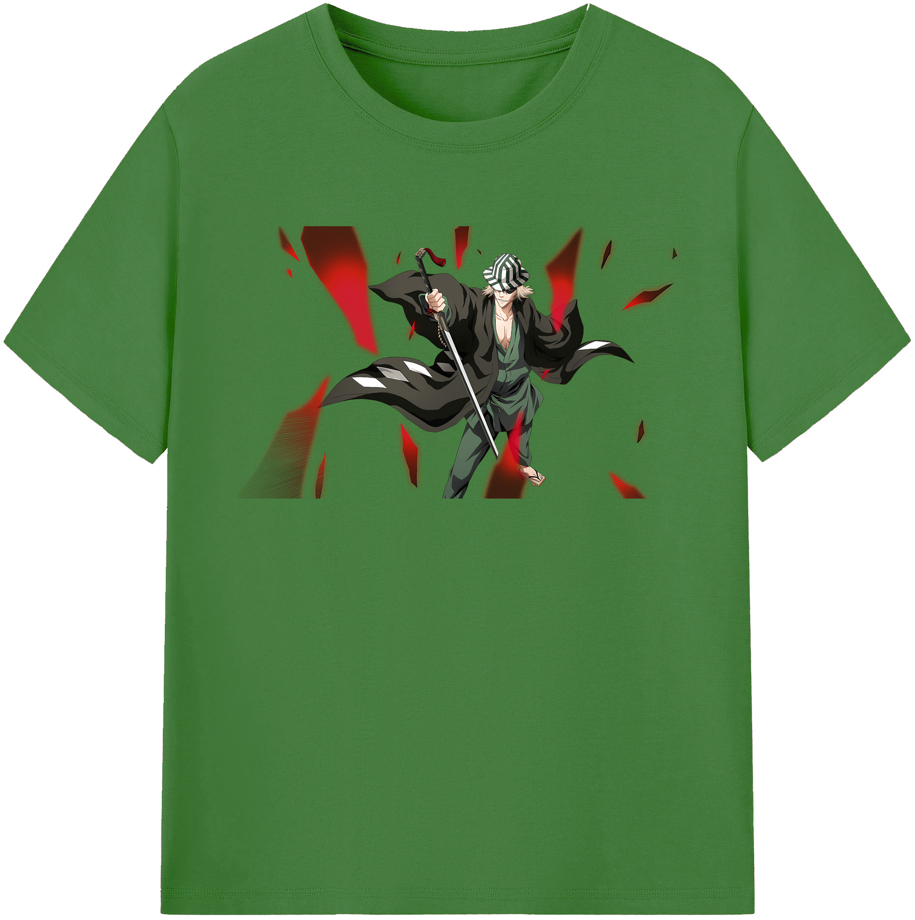 （画像用） "ブリーチ 浦原 喜助（うらはら きすけ） BLEACH Urahara Kisuke " レディースカジュアルプリントTシャツ（綿100％）